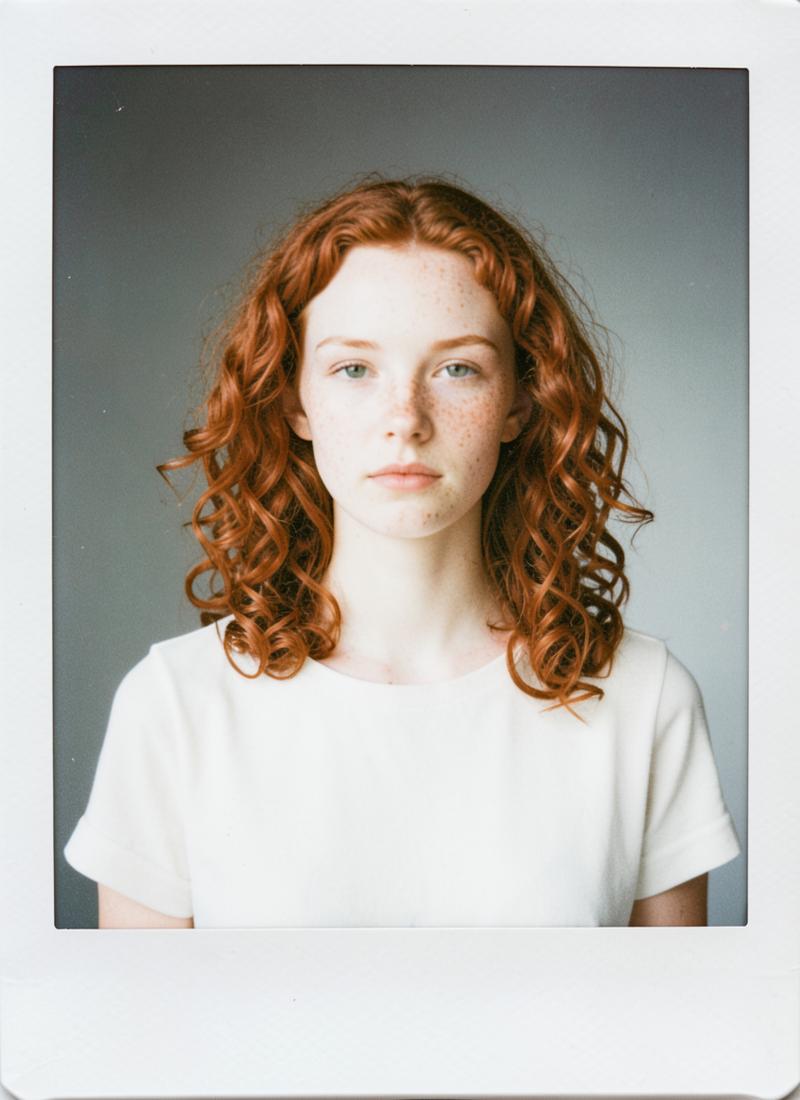 Polaroid av modellen Maja Rein